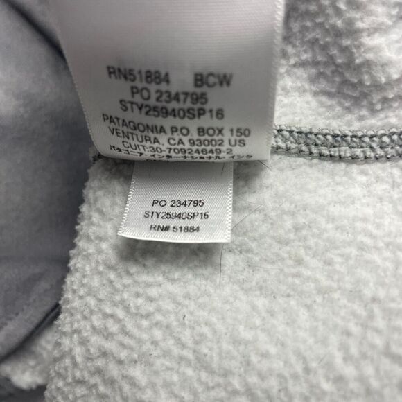 Patagonia Jacket Womens Large Gray Hooded Outdoor Zip Fleece Hiking - Picture 7 of 12